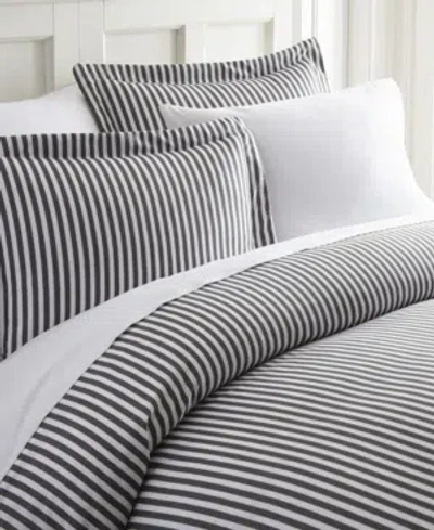 Ienjoy Home Elegant Designs Patterned Duvet Cover Set, Twin/twin Xl In Grey Ribbon