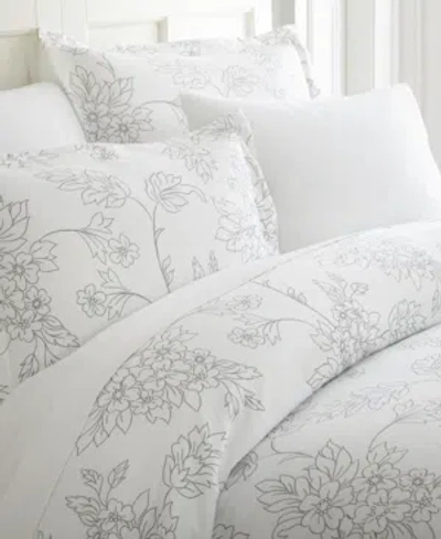 Ienjoy Home Elegant Designs Patterned Duvet Cover Set, Twin/twin Xl In Grey Vines