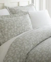 Ienjoy Home Elegant Designs Patterned Duvet Cover Set, Twin/twin Xl In Grey Wheatfield