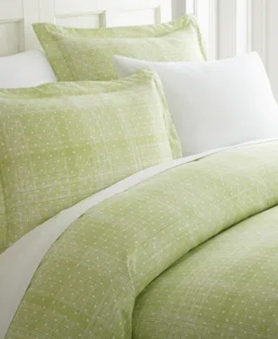 Ienjoy Home Elegant Designs Patterned Duvet Cover Set, Twin/twin Xl In Moss Polka Dot