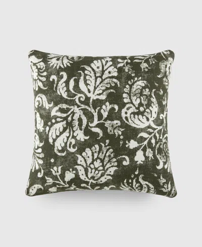 Ienjoy Home Elegant Pattern Decorative Pillow, 20" X 20" In Olive