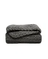Ienjoy Home Eucalyptus Oversized Chunky Hand-knit Throw, 59" X 47" In Gray