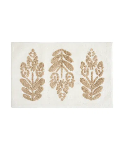 Ienjoy Home Floral Cotton Bath Mat, 34" X 21"