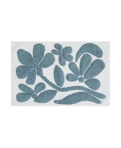 Ienjoy Home Floral Cotton Bath Mat, 34" X 21"
