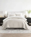 Ienjoy Home Floral Stitch Quilt Sets In Dusk Blue