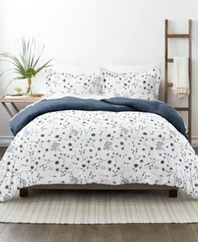 IENJOY HOME FORGET ME NOT REVERSIBLE COMFORTER SET, FULL/QUEEN