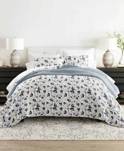 Ienjoy Home French Jacobean Reversible 3-pc. Quilt Set, Full/queen