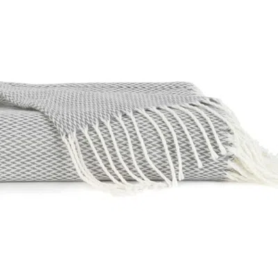 Ienjoy Home Herringbone Throw Blanket In Gray