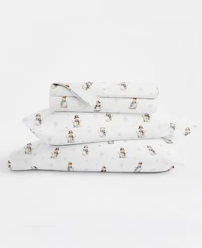Ienjoy Home Holiday Pattern 4-pc. Sheet Set, Full In White