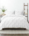 Ienjoy Home Ultra Soft 3-pc. Pinch Pleat Duvet Cover Set, Full/queen In White