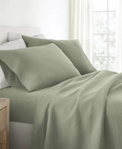 Ienjoy Home Jersey Cotton 3-pc. Sheet Set, Twin In Green