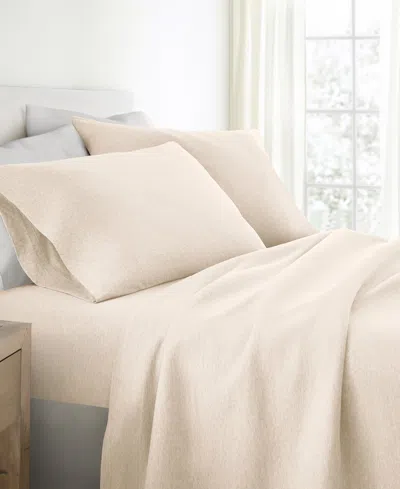 Ienjoy Home Jersey Cotton 3-pc. Sheet Set, Twin Xl In Neutral