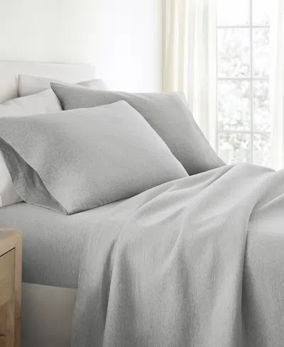 Ienjoy Home Jersey Cotton 3-pc. Sheet Set, Twin Xl In Gray