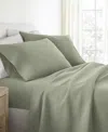 Ienjoy Home Jersey Cotton 3-pc. Sheet Set, Twin Xl In Green
