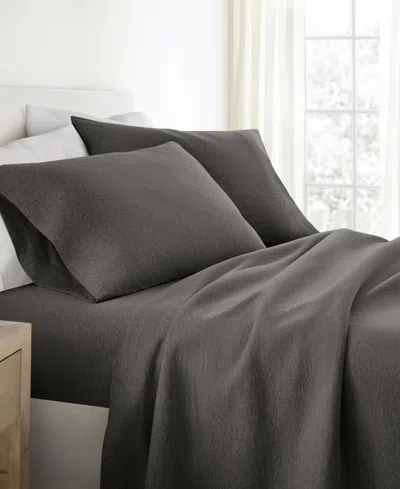 Ienjoy Home Jersey Cotton 4-pc. Sheet Set, King In Black