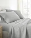 Ienjoy Home Jersey Cotton 4-pc. Sheet Set, King In Gray