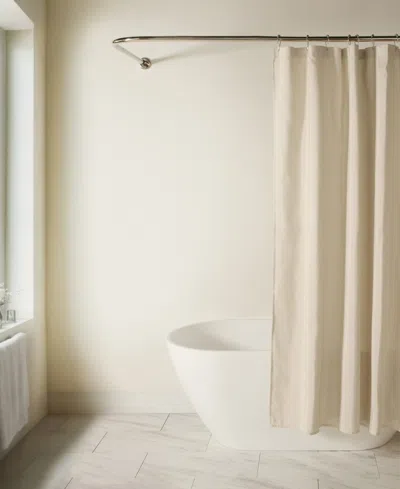 Ienjoy Home Linen-look Shower Curtains, 72" X 72" In Brown