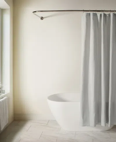 Ienjoy Home Linen-look Shower Curtains, 72" X 72" In Gray