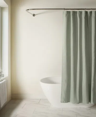 Ienjoy Home Linen-look Shower Curtains, 72" X 72" In Green