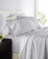 Ienjoy Home Long Staple 300-thread Count Cotton Solid 3-pc. Sheet Set, Twin In Gray
