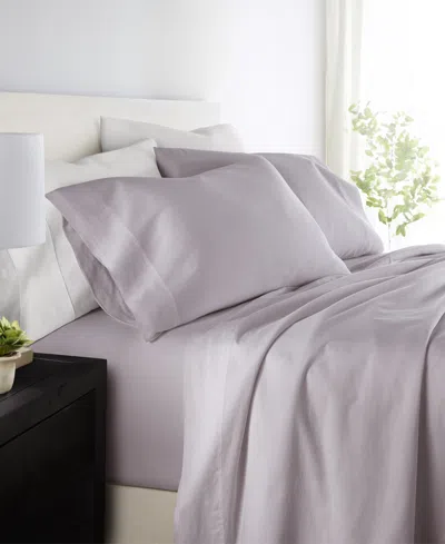 IENJOY HOME LONG STAPLE 300-THREAD COUNT COTTON SOLID 3-PC. SHEET SET, TWIN