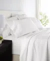 Ienjoy Home Long Staple 300-thread Count Cotton Solid 4-pc. Sheet Set, California King In White