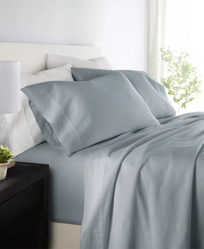 Ienjoy Home Long Staple 300-thread Count Cotton Solid 4-pc. Sheet Set, California King In Blue