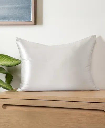Ienjoy Home Momme Mulberry Silk Pillowcase, King In White