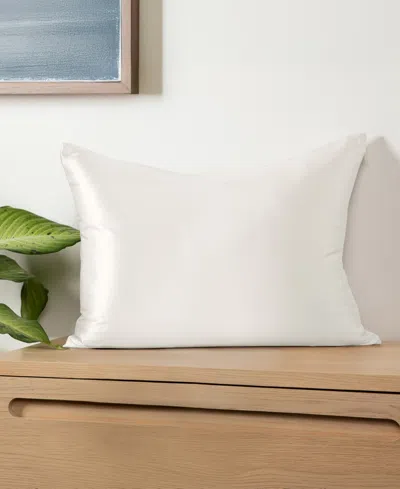 Ienjoy Home Momme Mulberry Silk Pillowcase, King In White