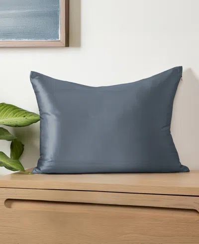 Ienjoy Home Momme Mulberry Silk Pillowcase, Standard In Blue