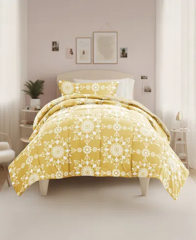 Ienjoy Home Patterned Dorm 8-piece Comforter Set, Twin Xl