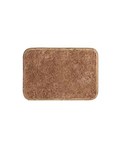 Ienjoy Home Plush Absorbent Bath Mat, 24" X 17" In Brown