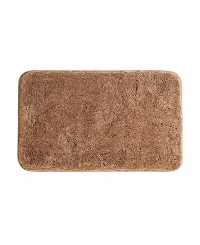 Ienjoy Home Plush Absorbent Bath Mat, 34" X 21" In Brown