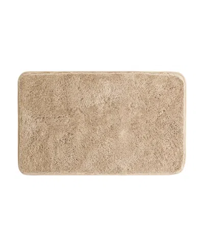 Ienjoy Home Plush Absorbent Bath Mat, 34" X 21" In Brown