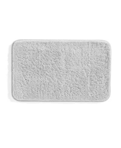 Ienjoy Home Plush Absorbent Bath Mat, 34" X 21" In Gray