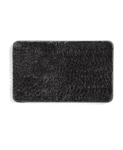 Ienjoy Home Plush Absorbent Bath Mat, 34" X 21" In Gray