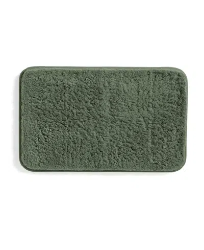 Ienjoy Home Plush Absorbent Bath Mat, 34" X 21" In Green