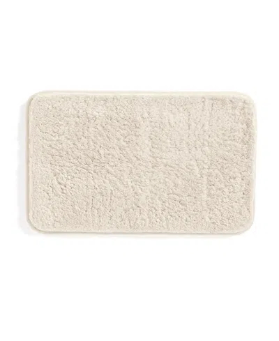Ienjoy Home Plush Absorbent Bath Mat, 34" X 21" In White