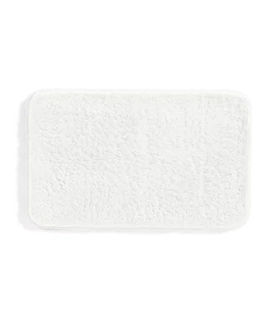 Ienjoy Home Plush Absorbent Bath Mat, 34" X 21" In White