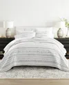 Ienjoy Home Relic Stripe Reversible 3-pc. Quilt Set, King/california King