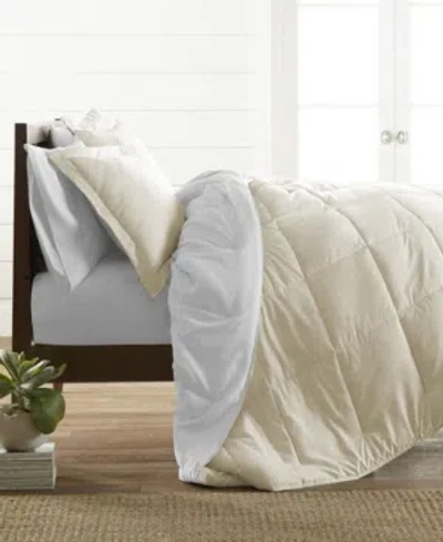Ienjoy Home Restyle Your Room Reversible Comforter Set By The Home Collection, Queen/full In White