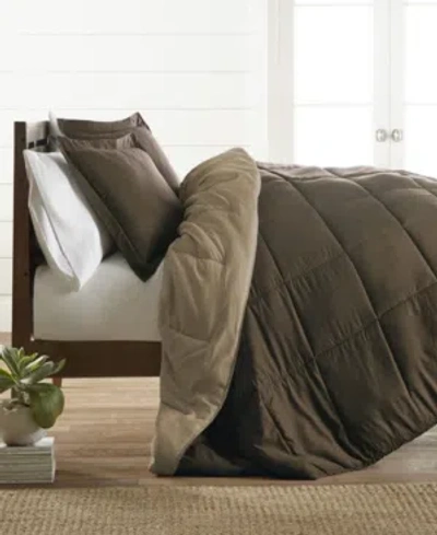 Ienjoy Home All Season Lightweight Down Alternative Reversible 2-pc. Comforter Set, Twin/twin Xl In Taupe