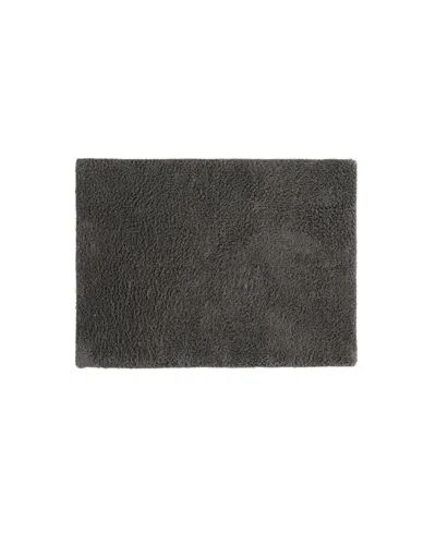 Ienjoy Home Reversible Cotton Bath Mat, 24" X 17" In Gray