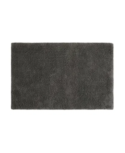 Ienjoy Home Reversible Cotton Bath Mat, 34" X 21" In Gray
