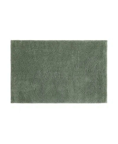 Ienjoy Home Reversible Cotton Bath Mat, 34" X 21" In Green