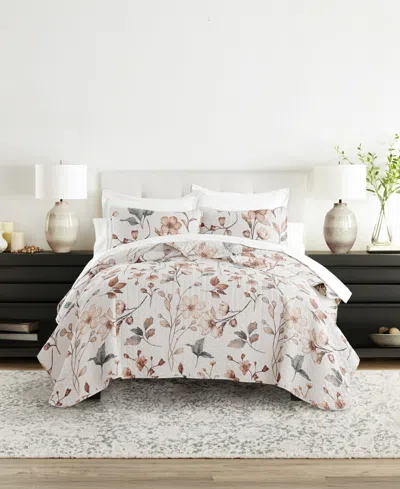 Ienjoy Home Russet Floral Reversible 2-pc. Quilt Set, Twin/twin Xl In Brown