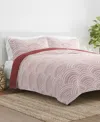 Ienjoy Home Scallop Reversible 3-pc. Quilt Set, Full/queen In Terracotta