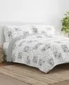 Ienjoy Home Scrolled Patchwork Reversible 2-pc. Lightweight Quilt Set, Twin/twin Xl In Light Gray