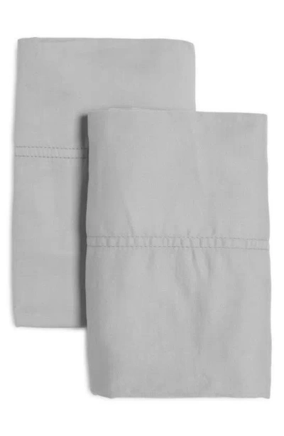 Ienjoy Home Set Of 2 300 Thread Count Sateen Pillowcases In Gray
