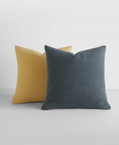 Ienjoy Home Slub Cotton Solid 2-pack Decor Pillows, 20" X 20" In Multi